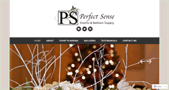 Desktop Screenshot of perfectsenseevents.ca